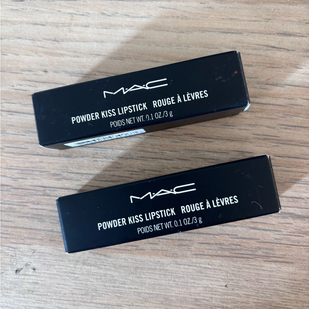 MAC Powder Kiss Lipstick LOT OF TWO